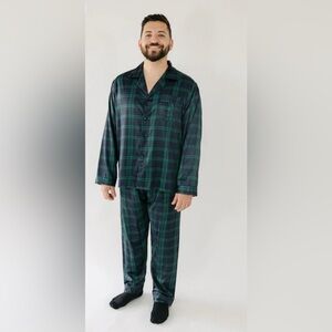 Bon Viviann Men’s Green Plaid Pajama Set
